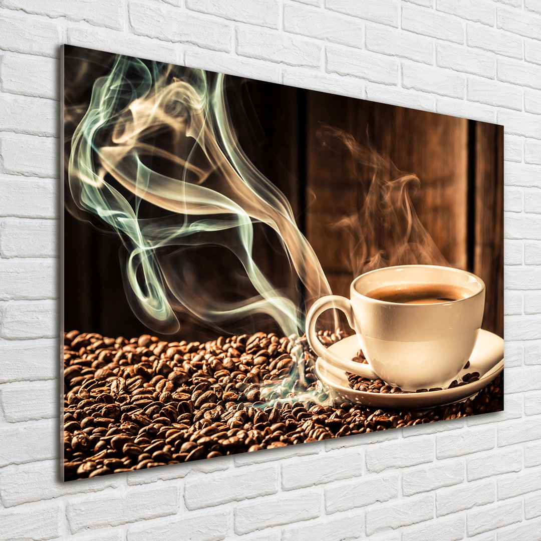 Glasbild Aromatischer Kaffee