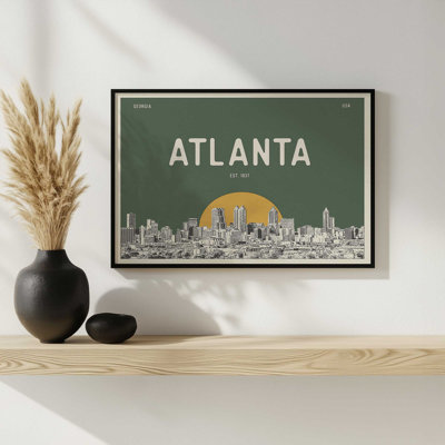 Atlanta Skyline by Deny Designs Art Print