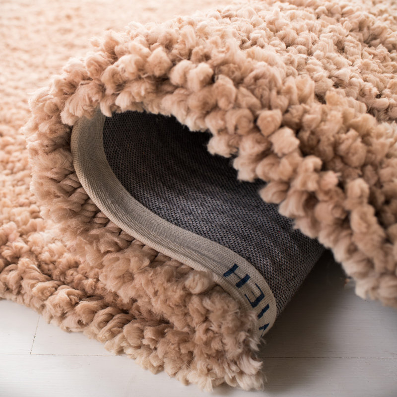 Tapis beige à poil long Anacortes, Rectangle 4 pi x 6 pi