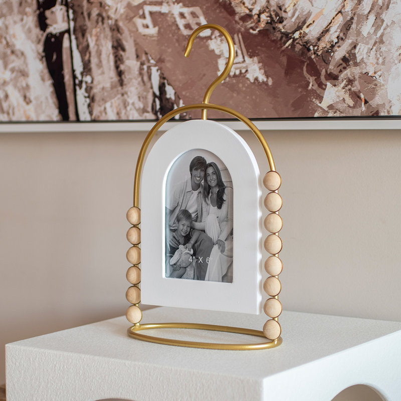 Brumett White Glass Wall Mounted Picture Frame