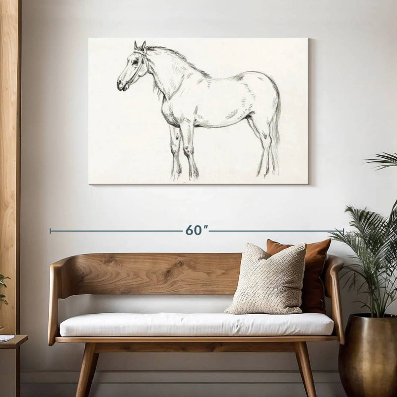 Brampt Standing Horse 1818, 30" H x 45" W