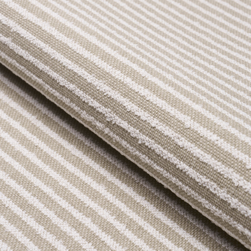 Boucle Stripe Indoor/Outdoor Fabric, Flax