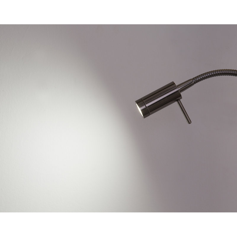 Lampe torchère sur pied 71 po Saturn II, Noir