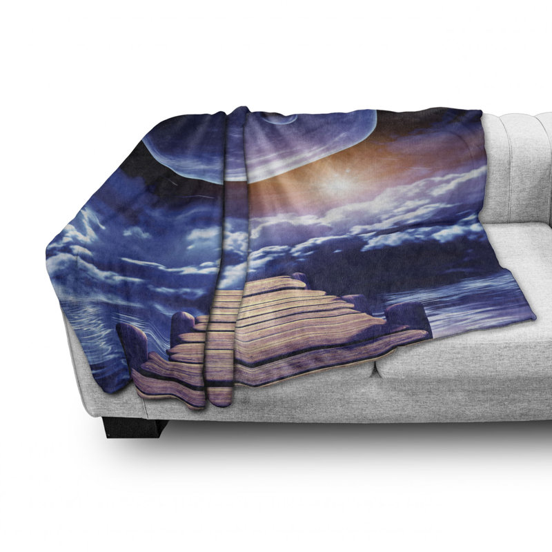 Hand Woven Throw Blanket, 50" W x 60" L