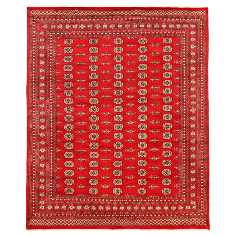Tapis rouge foncé Finest Peshawar Bokhara 8 pi 1 po x 9 pi 10 po