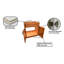 Meuble-lavabo simple 36 po en érable Shaker