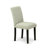 5 Piece Dining Set Includes a Rectangle Dining Room Table with Butterfly Leaf and 4 Shitake Linen Fabric Upholstered Parson Chairs, Black-1017912337-1017912336-949403907