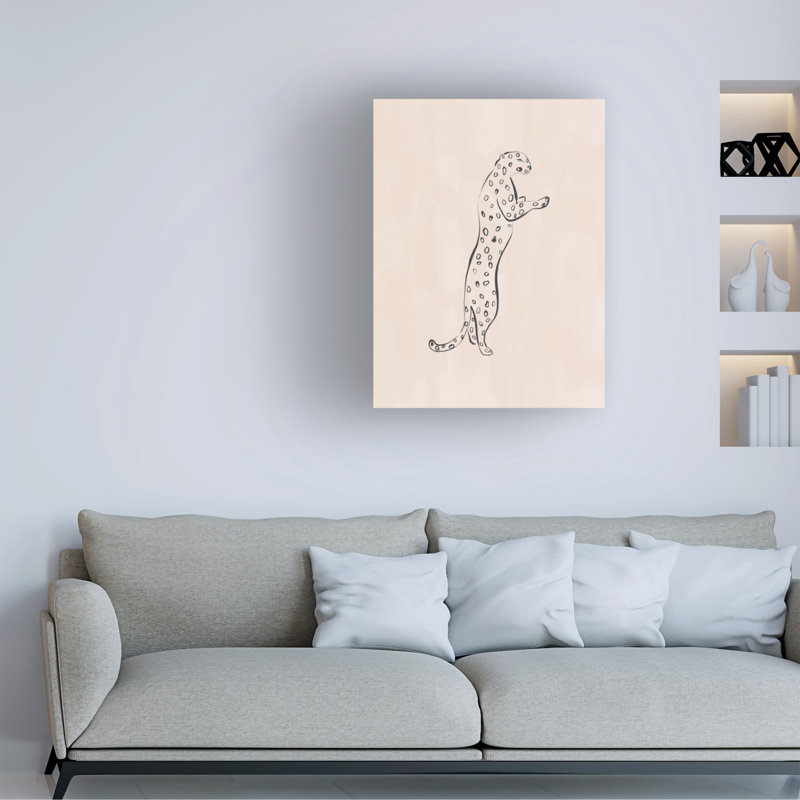 «Leopard On Canvas» par Ivy Green, reproduction d'illustrations, H 47 po x l 35 po x P 2 po