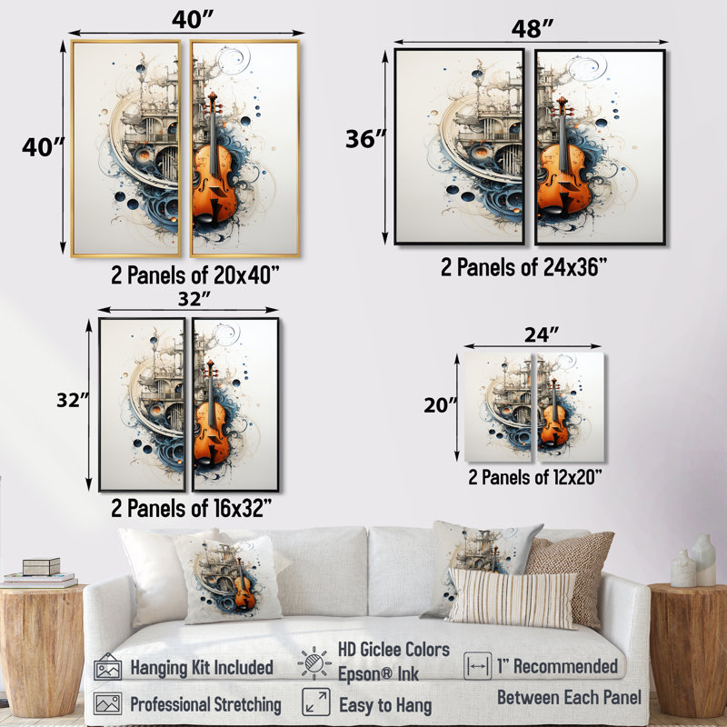 Harmony Melody In This - musique, décoration murale, 32" H x 32" W, Wrapped Canvas, Does Not Apply