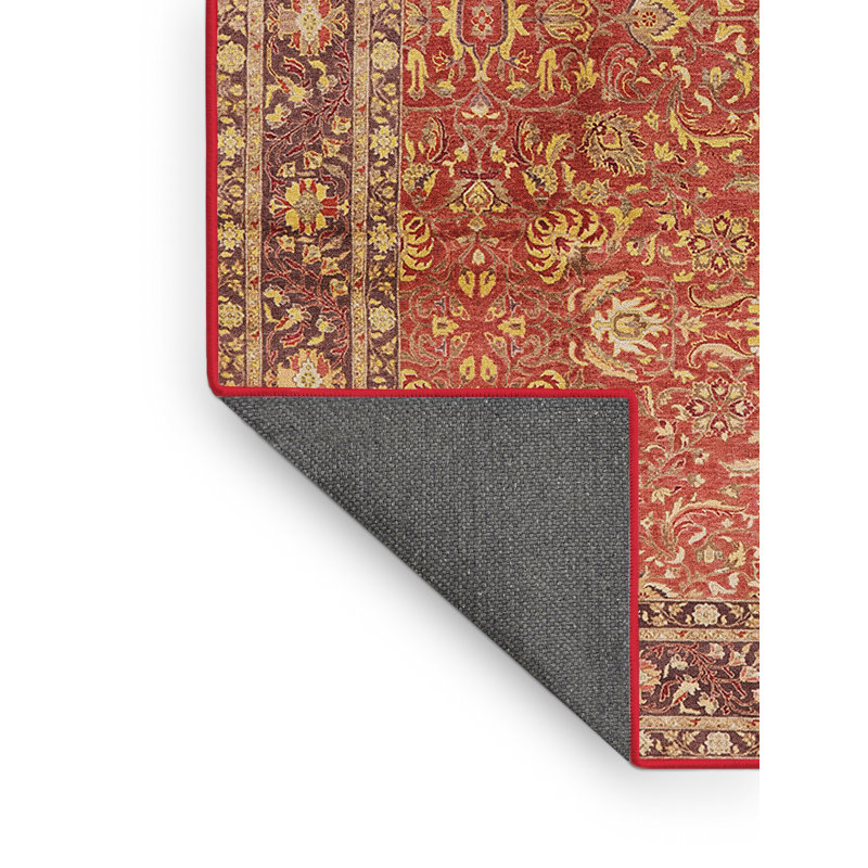 Tapis oriental rouge / brun Odinkar, Rectangle 2 pi x 4 pi