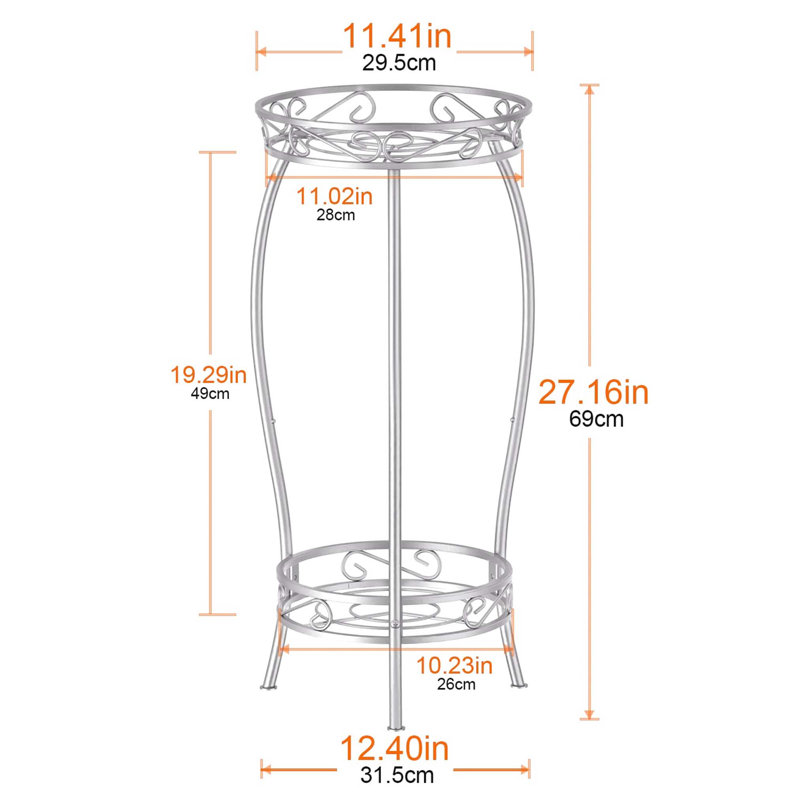 Plant Stand, Silver
