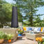 Anniqua Garden Parasol Cover Waterproof 240 x 48/70 cm Black