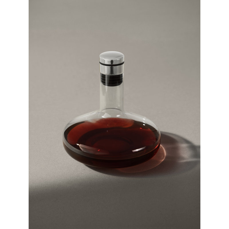 Norm Architects Wine Decanter, Clear/Steel