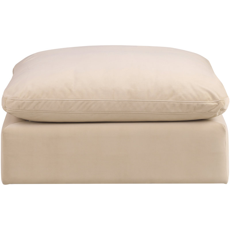 Repose-pieds Humair, Velours beige