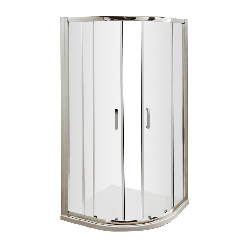 Pacific Quadrant Shower Enclosure, 185cm H x 100cm W x 0.6cm D