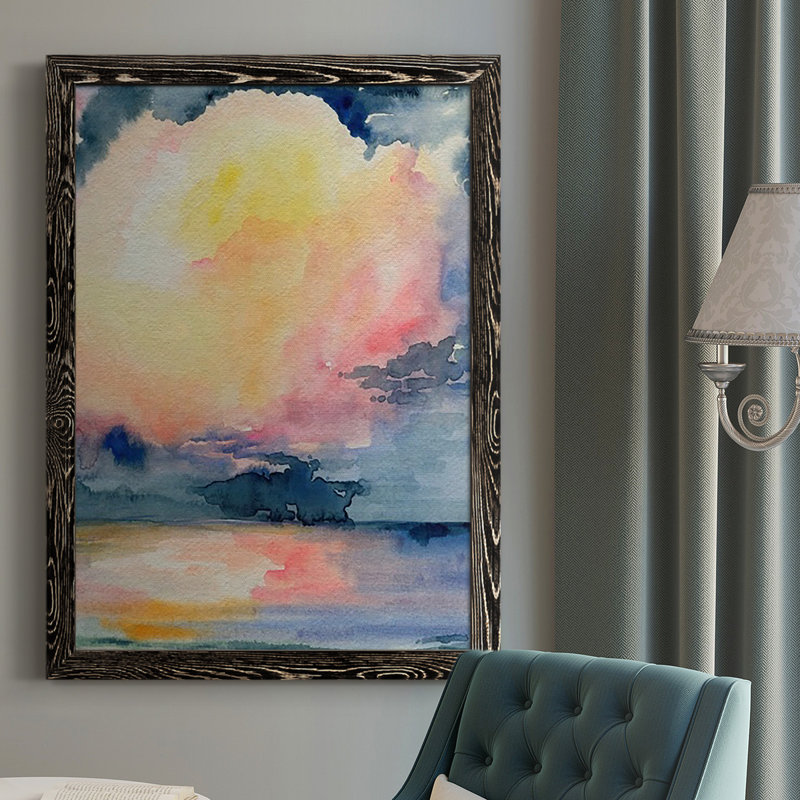 Prism Seascape I - Reproduction de photo sur toile simple, H 37,5 po x l 27,5 po x P 1 po, Noir