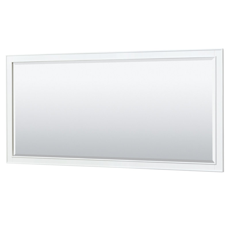 Deborah 79'' Double Bathroom Vanity Base Only, White/Matte Black