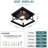 Dimmable Square Flush Mount