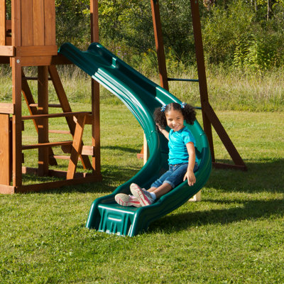 Glissière latérale à enroulement latéral pour terrasse de 5 pi, vert