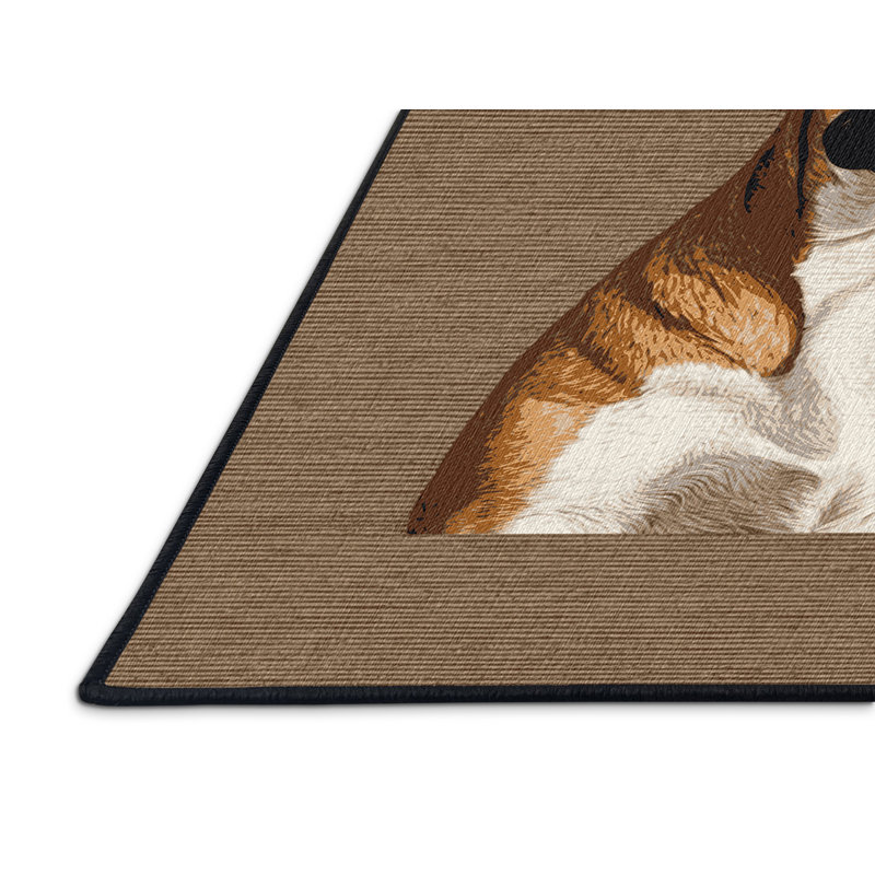  Tapis lavable pour chien Podengo, Carré 8 pi
