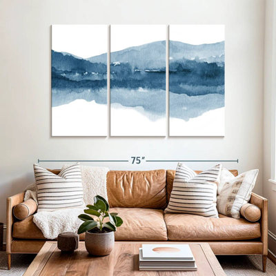 Avery Watercolor Landscape XI Navy Blue II