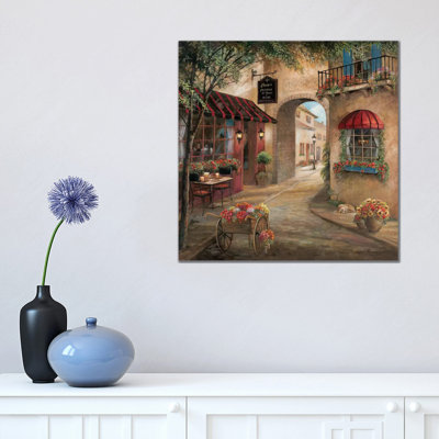 Gino's Pizzaria Detail by Ruane Manning - Wrapped Canvas Print