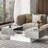 Rectangle Coffee Table with Sliding Table Top, Modern Coffee Tables for Living Room