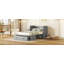 Lit escamotable double avec port USB et grand tiroir-2034365900