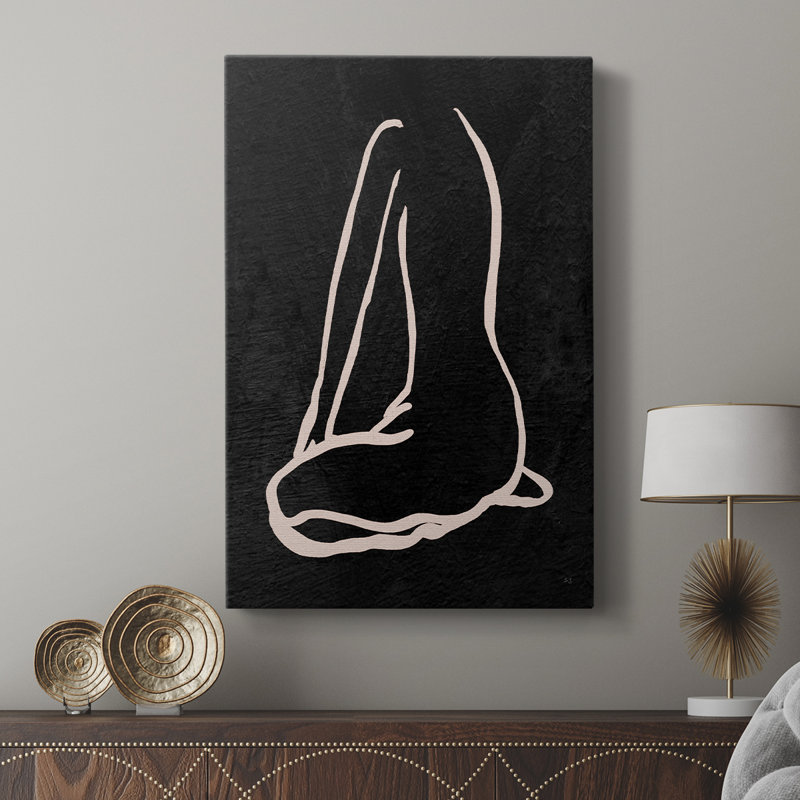 Figure in Dark II -Custom Wrapped Gallery Cavas