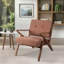 Chaise avec accoudoirs rembourrée et capitonnée Balom Retro-721311960