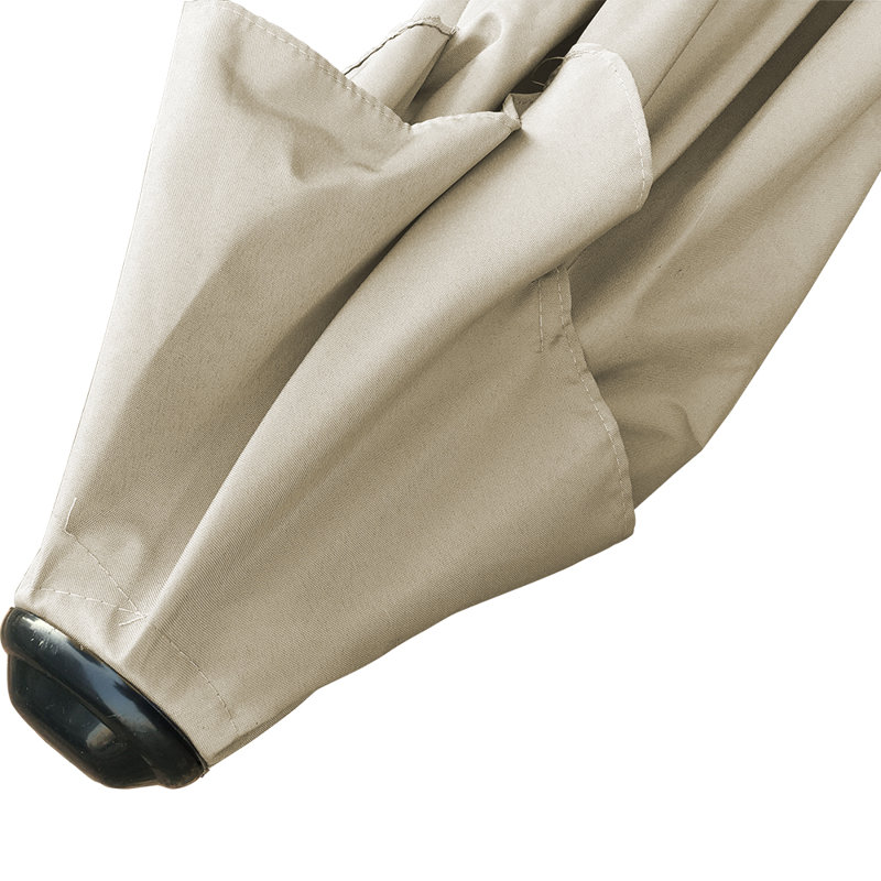 Angalina Traditional Parasol, 220cm H x 250cm W x 250cm D, Cream