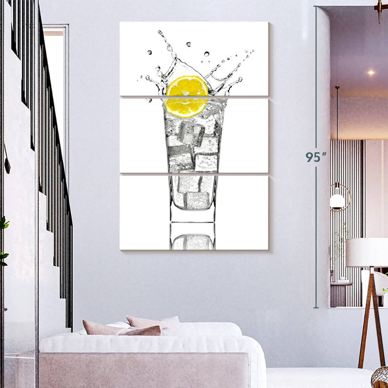 Yarlin Lemon Soda Water, 74" H x 48" W