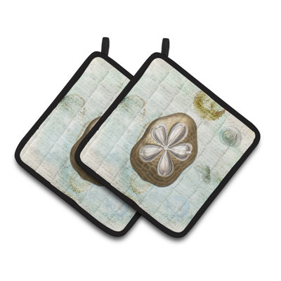 Caroline's Treasures Sand Dollar Polyester Potholder
