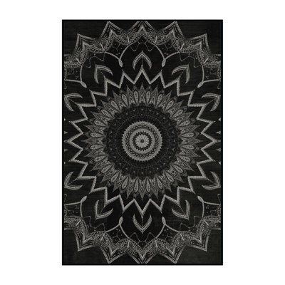 Tapis moelleux moelleux d'inspiration mondiale Adlai