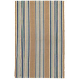 Blue Heron Stripe Handwoven Indoor/Outdoor Rug