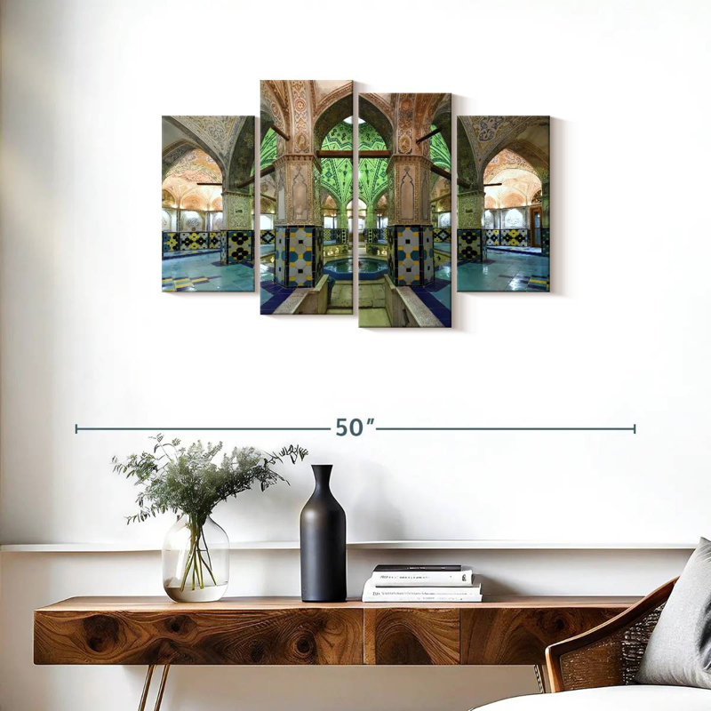 Lilie Sultan Amir Ahmad Bathhouse, 22" H x 36" W