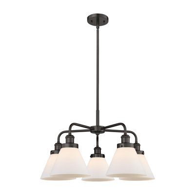 Lustre suspendu 5 lumières Cone