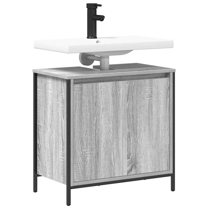 60mm Single Bathroom Vanity with Basin, Grey