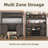 Abrianna Farmhouse Coffee Bar Cabinet with Storage, 55” Wine Bar, Wine Racks for Dining Room kitchen-1758773204