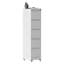 Classeur vertical en métal robuste à 5 tiroirs avec serrure et roulettes, blanc, pour le bureau à domicile | Idée de cadeau-1479771385