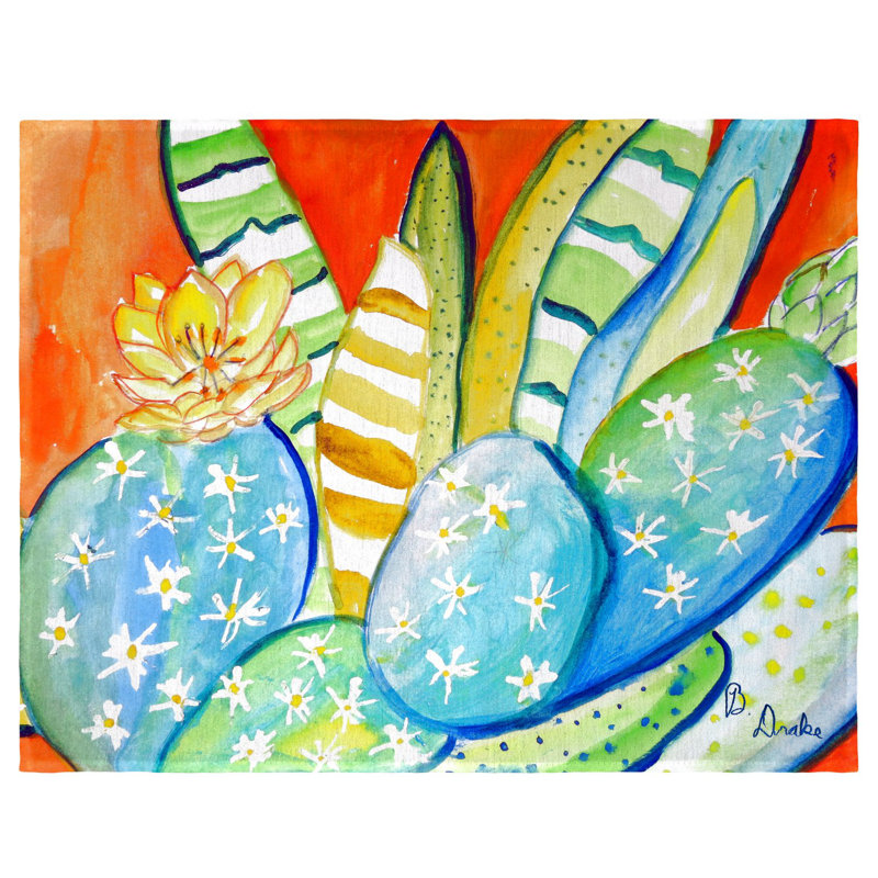 Port Augusta Polyester Floral Rectangle Placemat