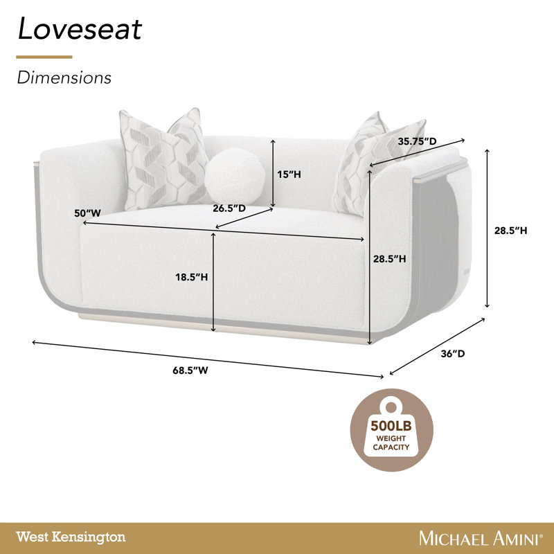 Causeuse West Kensington - chamois / espresso moyen, Bois espresso