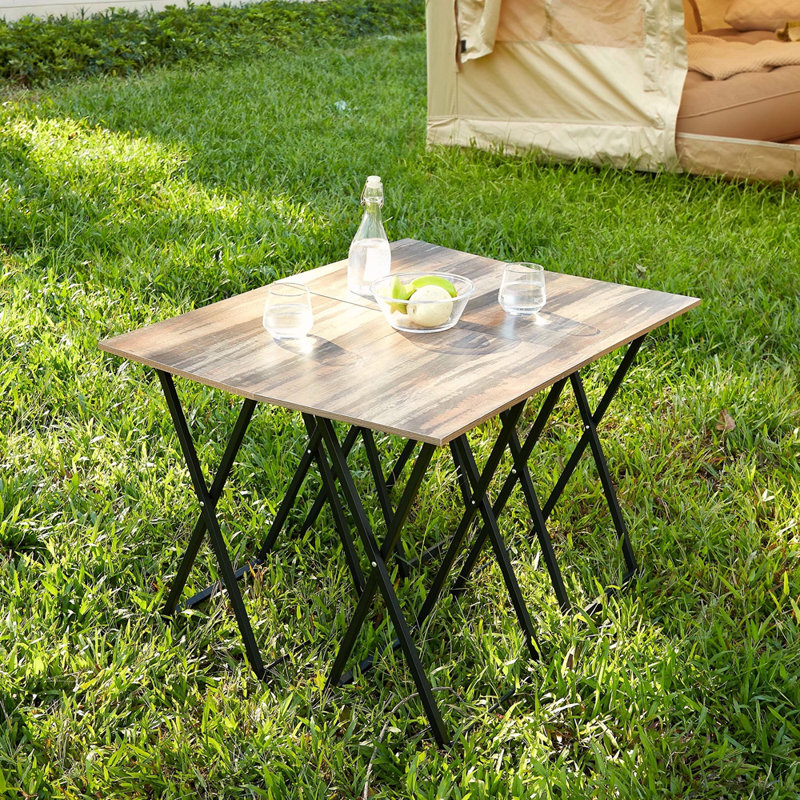 TV Trays For Eating Set Of 4 With Stand,Folding TV/Snack Tray Table Set,Folding TV Dinner Tables For Small Space