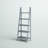 Natrona Gray 72" H x 25.25" W Solid Wood Five Shelf Ladder Bookcase-372377374