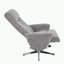 Fauteuil inclinable pivotant en chenille avec repose-pieds, conception ergonomique pour un confort et une détente ultimes à la maison ou au bureau
