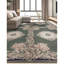Tapis vert noué à la main de haute qualité