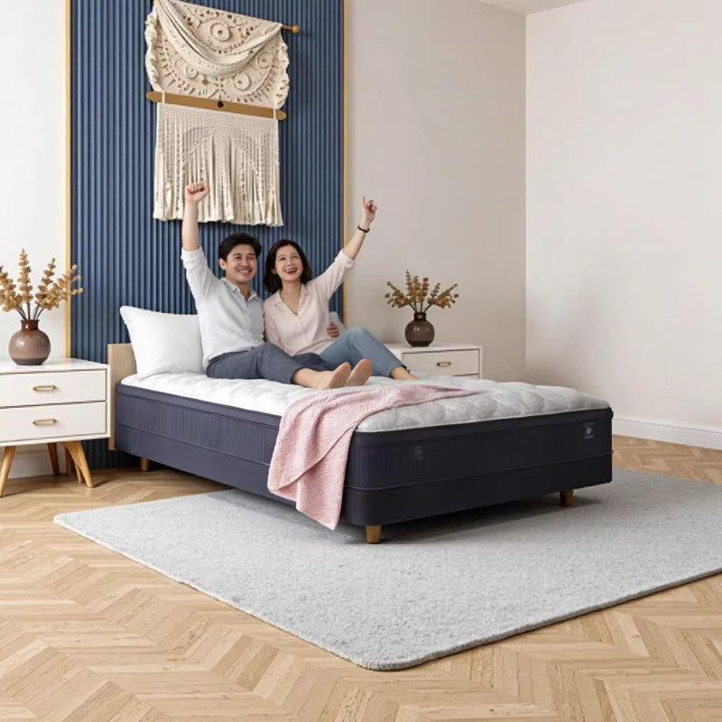 Restonic ComfortCare Hybrid Plush Mattress, California King - Cooling Foam & Individually Wrapped Coils for Pressure Relief & Motion Isolation