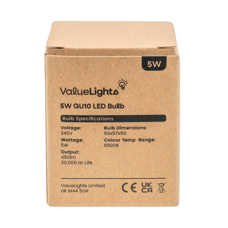 60W GU10 Dimmable LED Light Bulb