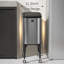 Poubelle de cuisine MRBIN avec pieds à roulettes, corbeille à déchets amovible en métal 36L / 9,5gal