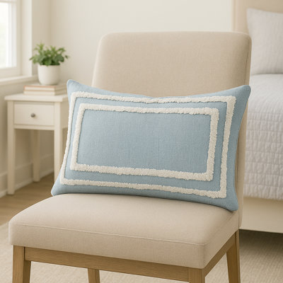 Housse de coussin décoratif tissé 100% coton Avery